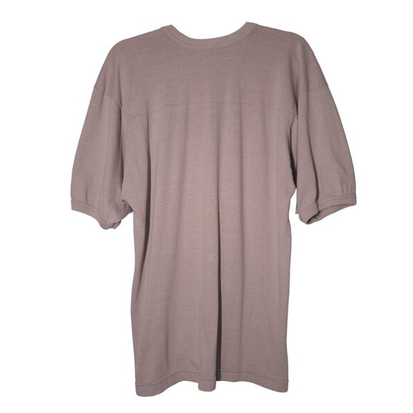 VINTAGE Sh*t Happens When You Party Naked USED V-Neck Shirt (XL, Tan, Humor) - Picture 3 of 10